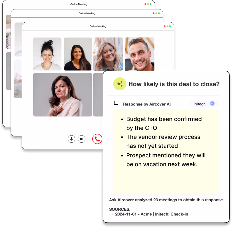 Aircover Ask Aircover AI assistant interface